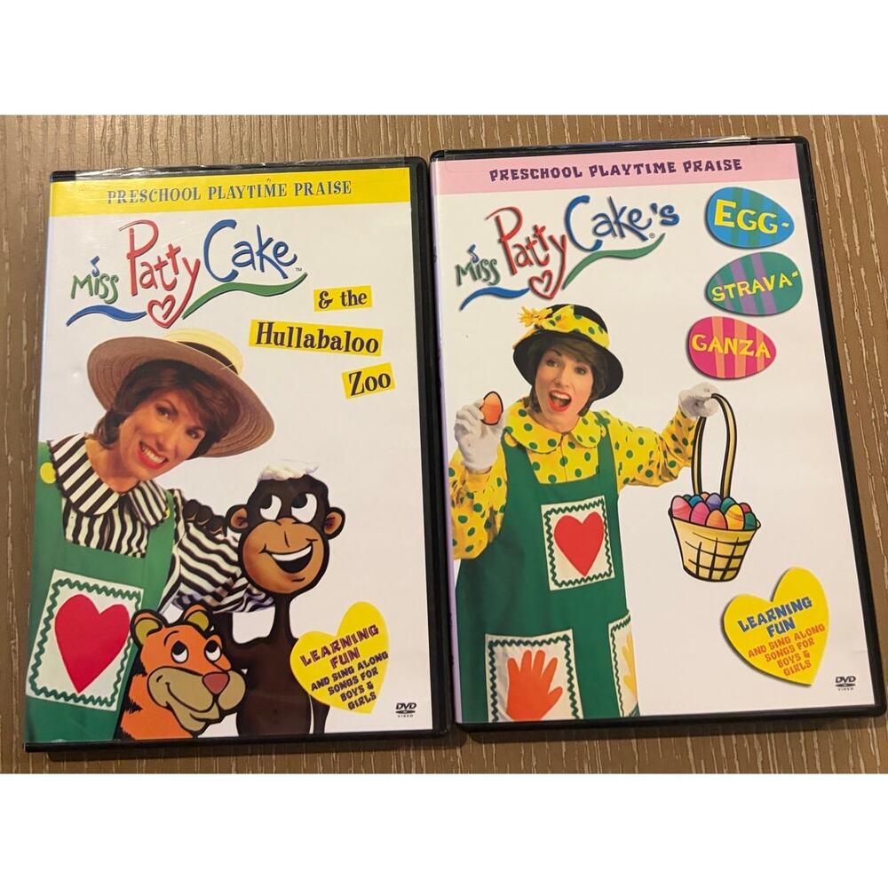 2 DVD Lot:‎ Miss Patty EggStavaGanza/Hullabaloo Zoo DVD